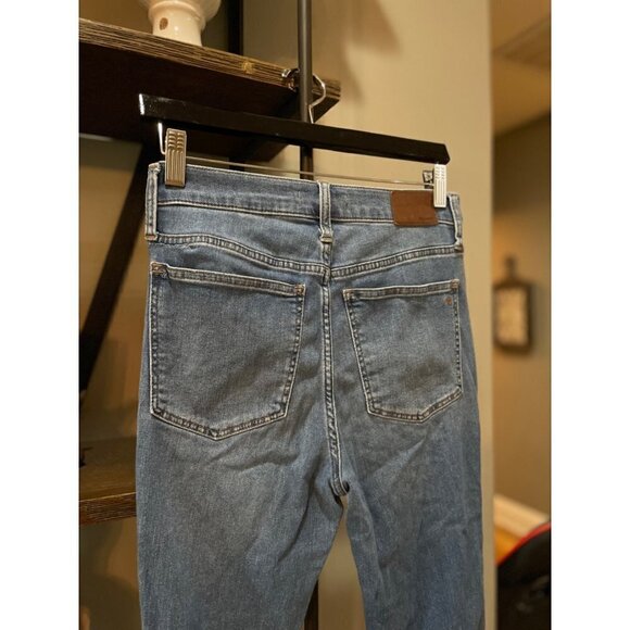 Madewell 10" High Rise Cropped Jeans Welling Wash Blue Womens Size 27 - Picture 8 of 13